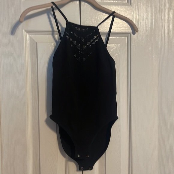 Free People Solstice Bodysuit in black size XS/Small NWOT - Picture 5 of 8